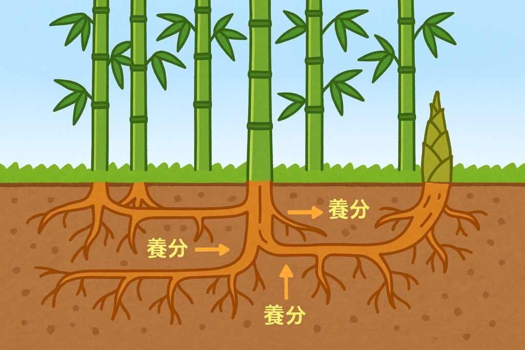 なぜ竹は一日で1m以上伸びるのか?その秘密を解説
